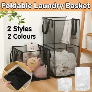 Foldable Laundry Washing Clothes Storage Bag Hamper Basket Bin Organiser
