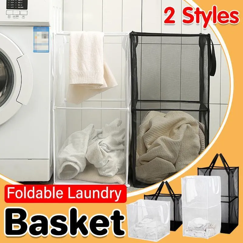 Foldable Laundry Washing Clothes Storage Bag Hamper Basket Bin Organiser