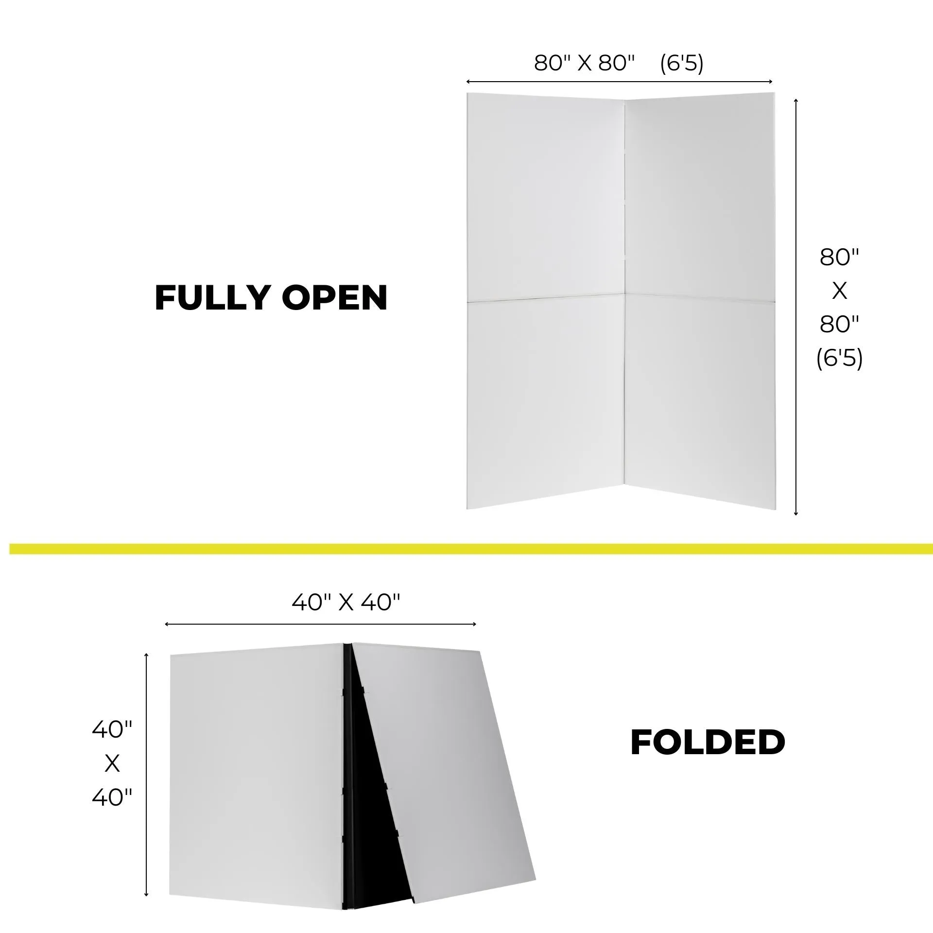 Foldable V-Flat - Black/White (original)