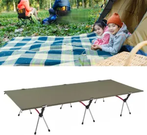 Folding Camping Cot - Lightweight, Compact & Portable Camping Bed, Comfortable Sleeping Cots for Adults & Kids(Green)