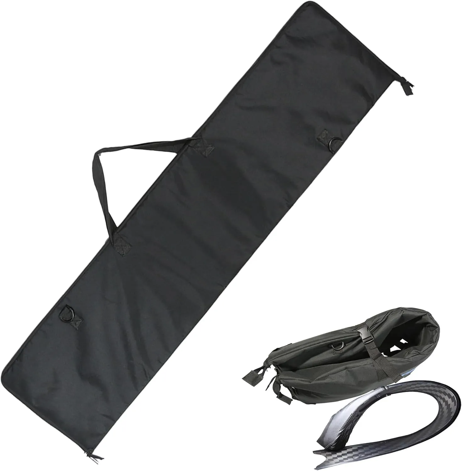 Free Diving Convenient Foldable Long Fins Bag Can Be Taken On The Plane Free Of Consignment Scuba Diving Flippers Backpack Shoulder Bag Oxford Cloth Wear Resistant Material