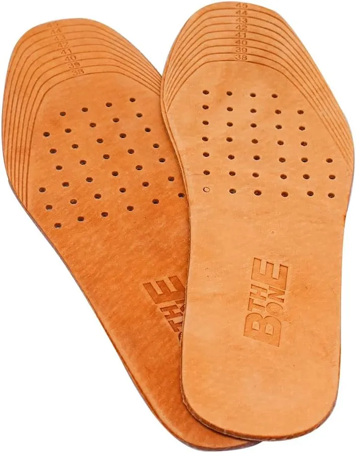 Genuine Leather Shoe Insoles, Absorbent Ultra Thin Pigskin Leather Insoles Break in and Conform to The Shape of Feet (6)