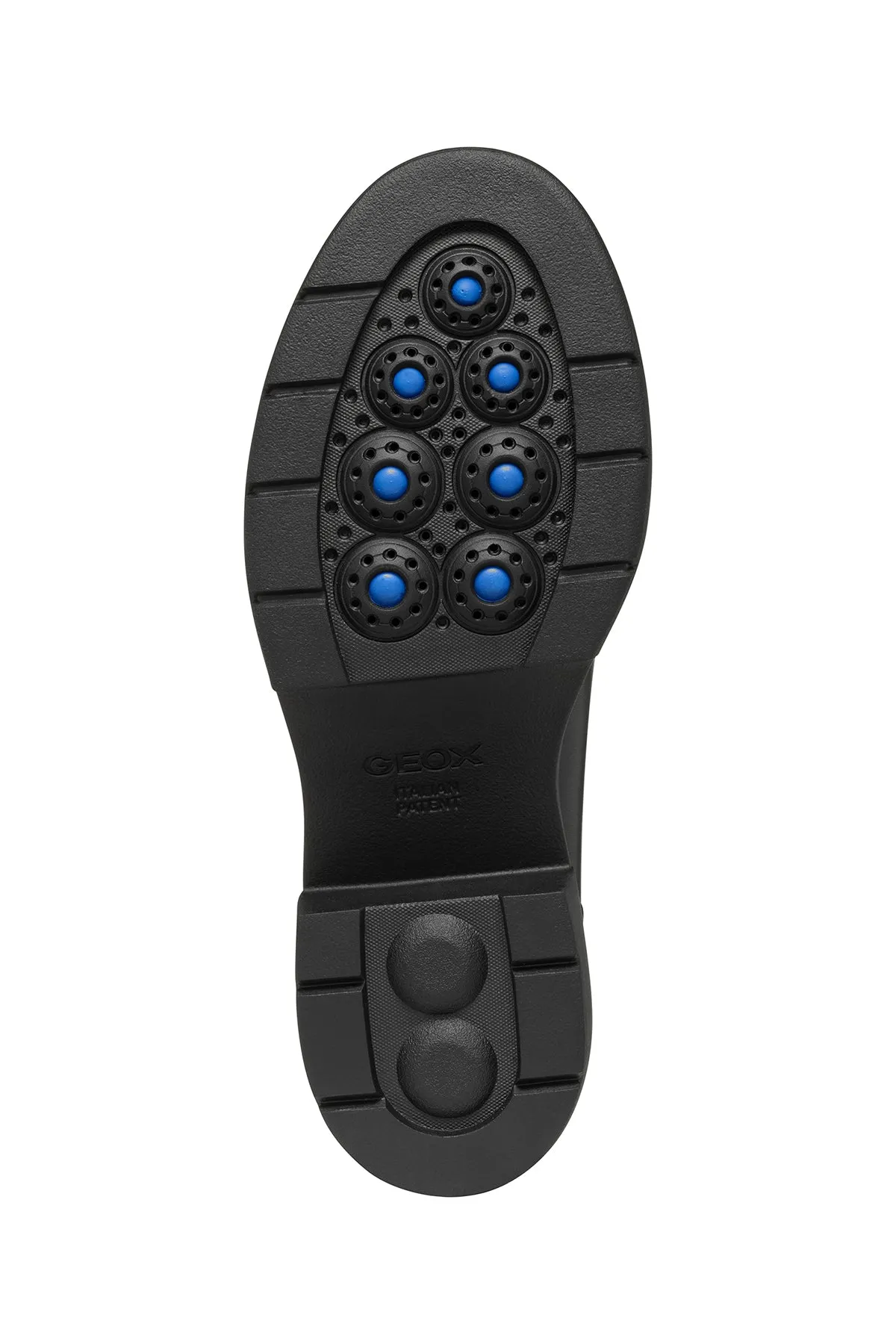 Geox Kadın Siyah Spherica Ec15 Kalın Topuklu Deri Maskülen Loafer