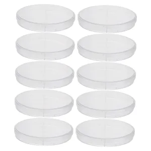 GLEAVI Lab Petri Dish 10pcs Culture Plate Set Dosh Multi-Compartment School Lab Friendly