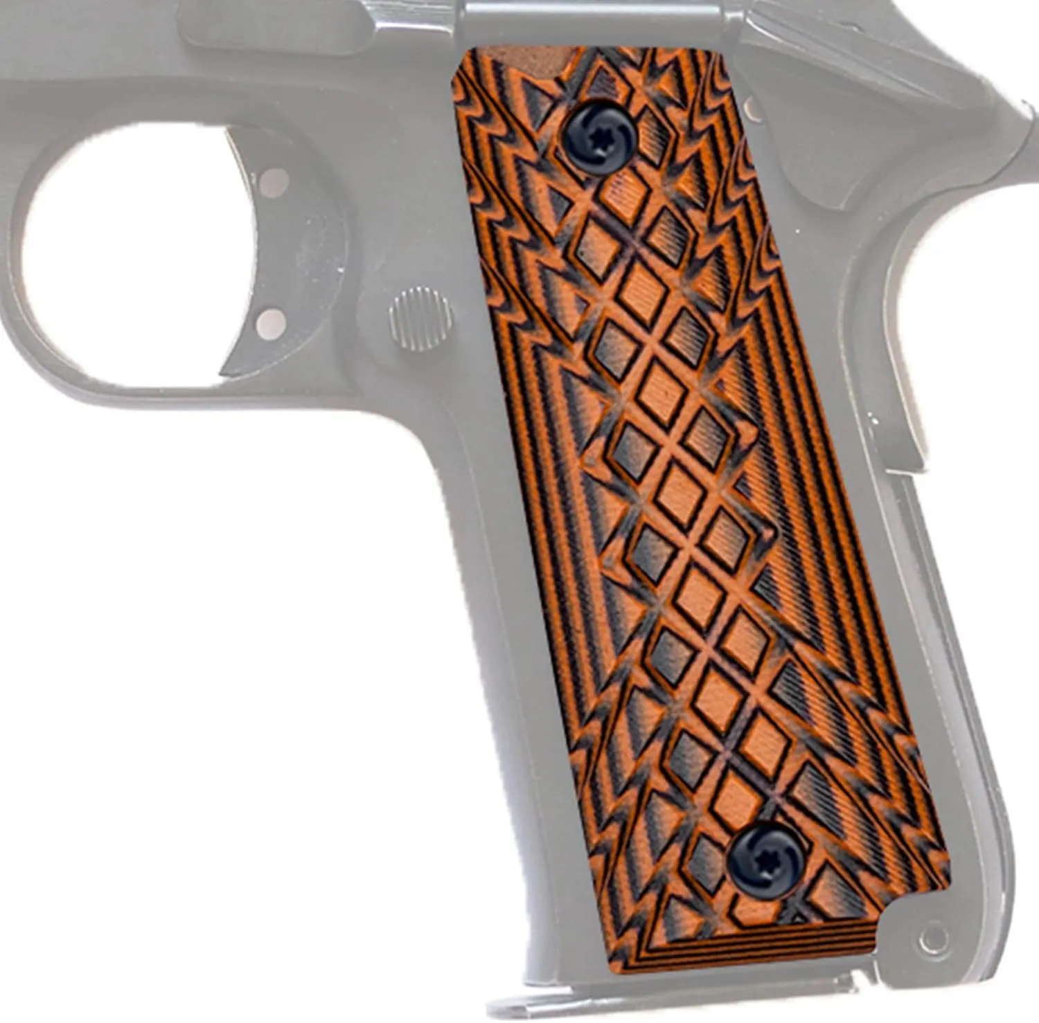 Guuun G10 Grips for Rock Island Baby Rock 380 Crosshatch Texture - 4 Color Options