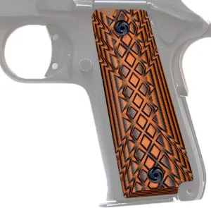 Guuun G10 Grips for Rock Island Baby Rock 380 Crosshatch Texture - 4 Color Options