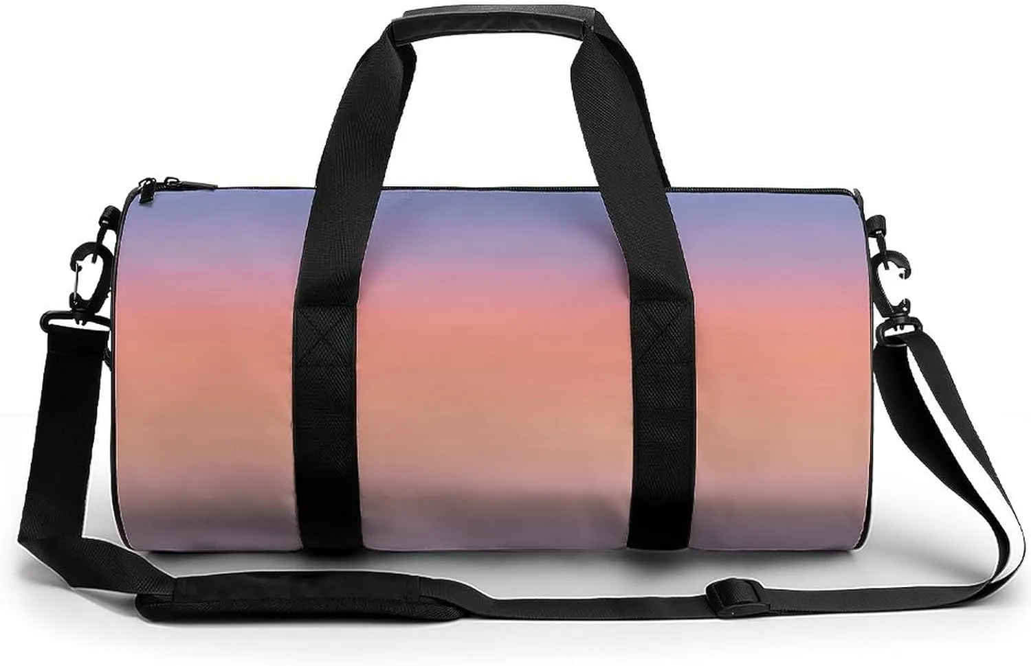 Gym Bag 17in for Men Women, Waterproof Foldable Sports Organizer, Durable Workout Travel Duffle Bag, Soft Sunset Shift-1113