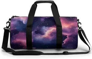 Gym Bag 17in for Men Women, Waterproof Foldable Sports Organizer, Durable Workout Travel Duffle Bag, Stellar Essence-81