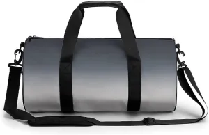 Gym Bag 17in for Men Women, Waterproof Foldable Sports Organizer, Durable Workout Travel Duffle Bag, Twilight Horizon Gradient-1376