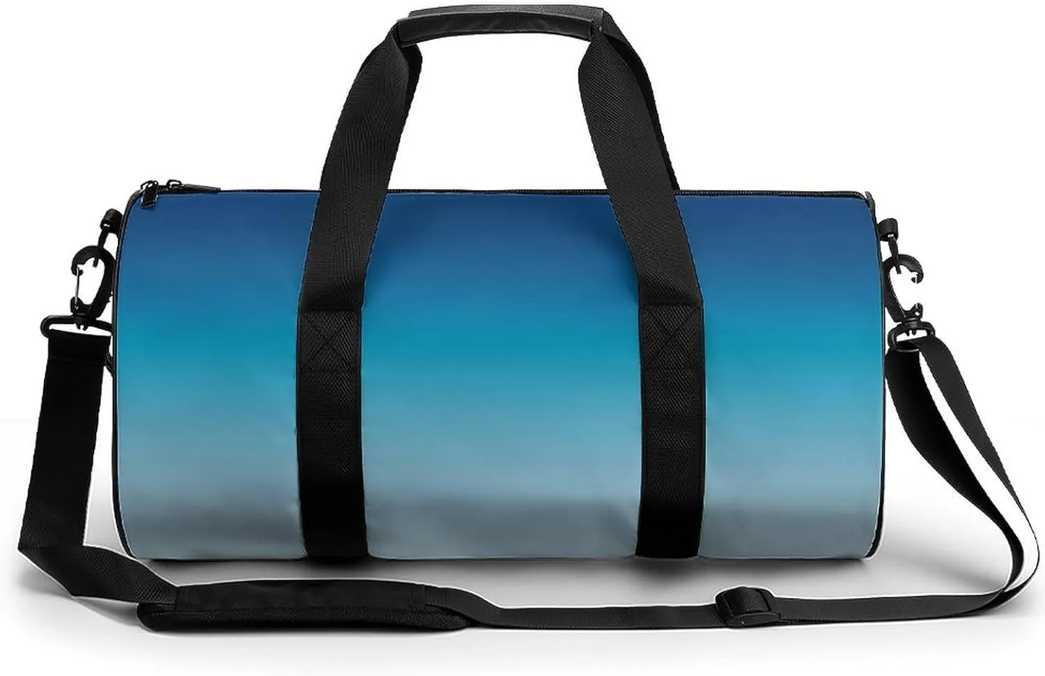 Gym Bag 17in for Men Women, Waterproof Foldable Sports Organizer, Durable Workout Travel Duffle Bag, Twilight Horizon Gradient-1383