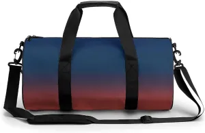 Gym Bag 17in for Men Women, Waterproof Foldable Sports Organizer, Durable Workout Travel Duffle Bag, Warm Glow Horizon-1556