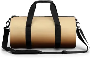 Gym Bag 17in for Men Women, Waterproof Foldable Sports Organizer, Durable Workout Travel Duffle Bag, Warm Horizon Glow-1606
