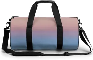 Gym Bag 17in for Men Women, Waterproof Foldable Sports Organizer, Durable Workout Travel Duffle Bag, Warm Twilight Shift-1732