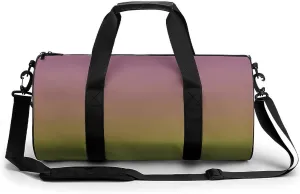 Gym Bag 17in for Men Women, Waterproof Foldable Sports Organizer, Durable Workout Travel Duffle Bag, Warm Twilight Shift-1735
