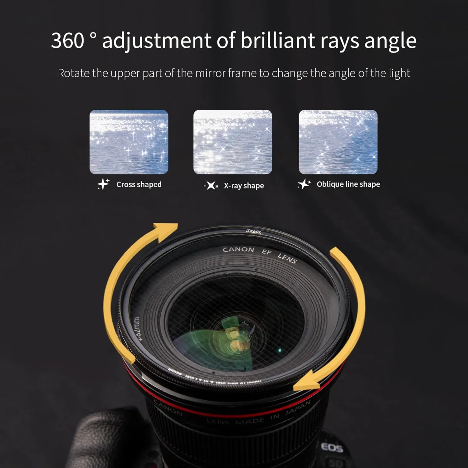 Haida 77mm Soft-Star 2 in1 Effect Filter Screw-in Optical Glass Filter for Camera Lens 4 Point Star   Soft Focus (Nanopro-Series)