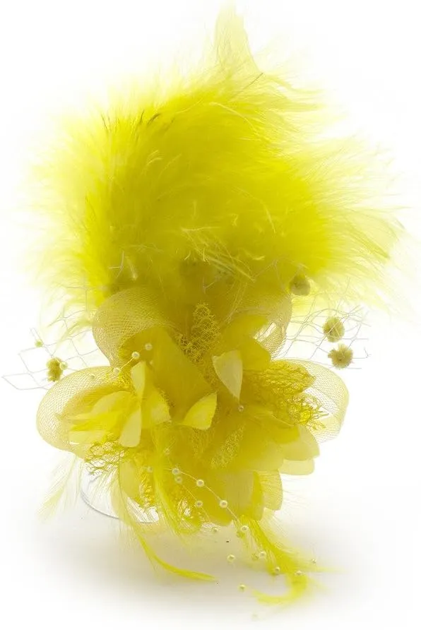 HAND Ladies' Fashionable Soft Feather Net Ascot/Derby Day Fascinator Headdress