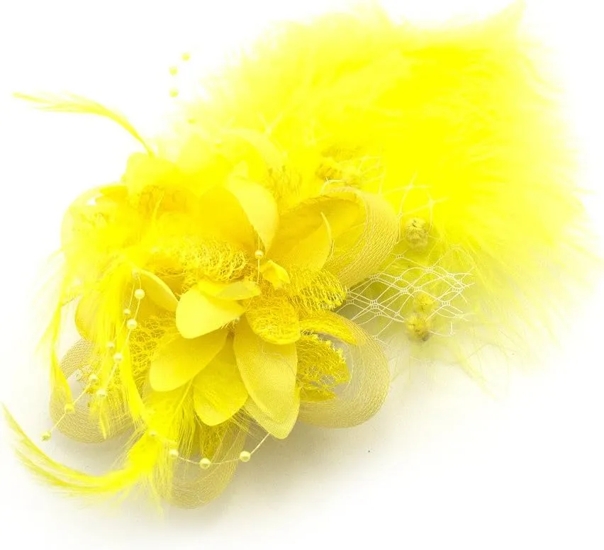 HAND Ladies' Fashionable Soft Feather Net Ascot/Derby Day Fascinator Headdress