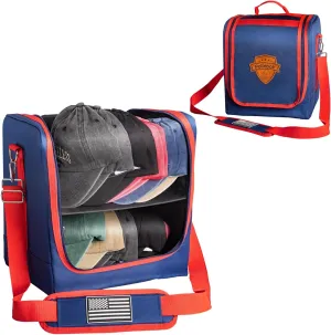 Hat Travel Case, Hat Case for Baseball Caps, Durable Hat Organizer for Baseball Caps, Hat Organizer Holder with Carrying Handle for 30 Caps, Hat Storage Boxes for Women Men