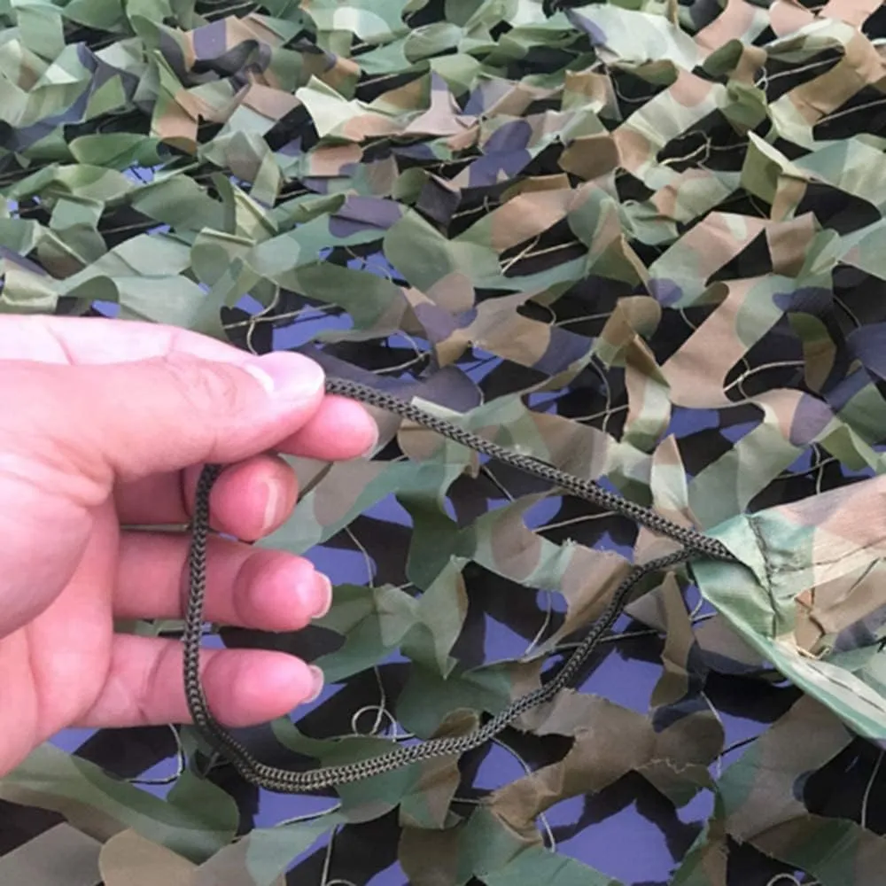 HCZION Car Canopy Camouflage Nets Roof Camo Netting- Outdoor Sunshade Net Courtyard/Fence/Wall Decoration, Military Shooting Mesh Nets with Mesh Backing (Size : 3X4m(10ftX13ft))