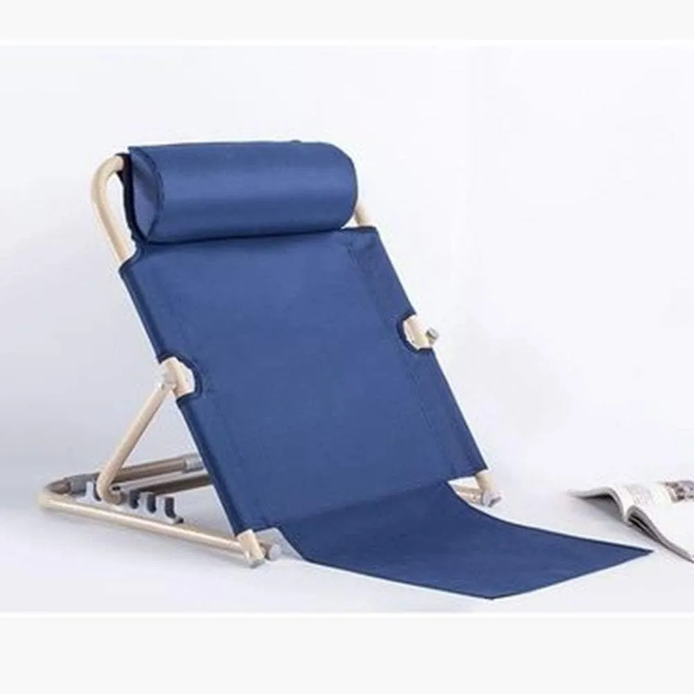 Heavy Duty Healthcare Back Rest Adjustable Fabric Bed Back Rest Bed Support to Eat Read Watch TV and More in Bed, Use on Top of Mattress More Versatile Than Wedge Pillow,Blue