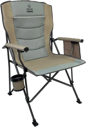 Heavy Duty Oversized Camping Chair - Supports up to 400 lbs - Perfect for Camping, Lawn, and Outdoor Activities - Folds Compactly into Included Carry Bag