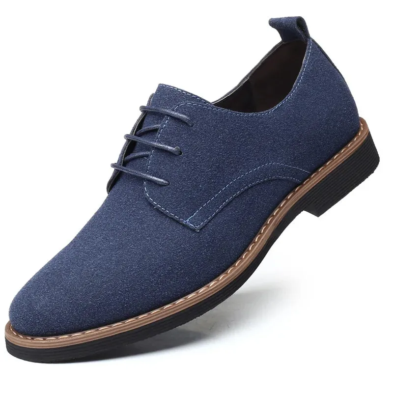 High Quality Suede Leather Men Shoes Oxford Casual Classic Sneakers