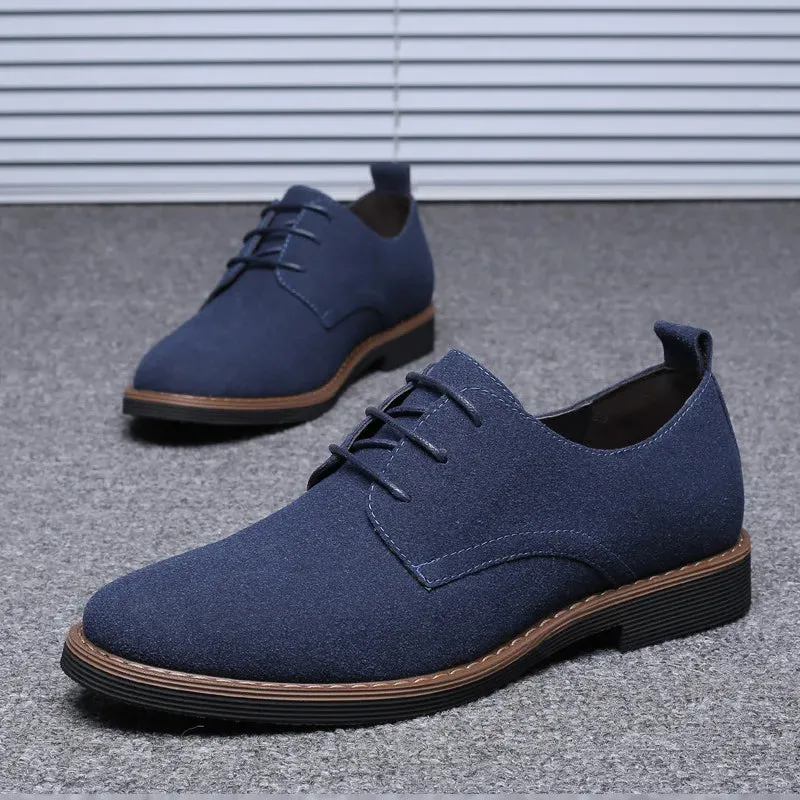 High Quality Suede Leather Men Shoes Oxford Casual Classic Sneakers