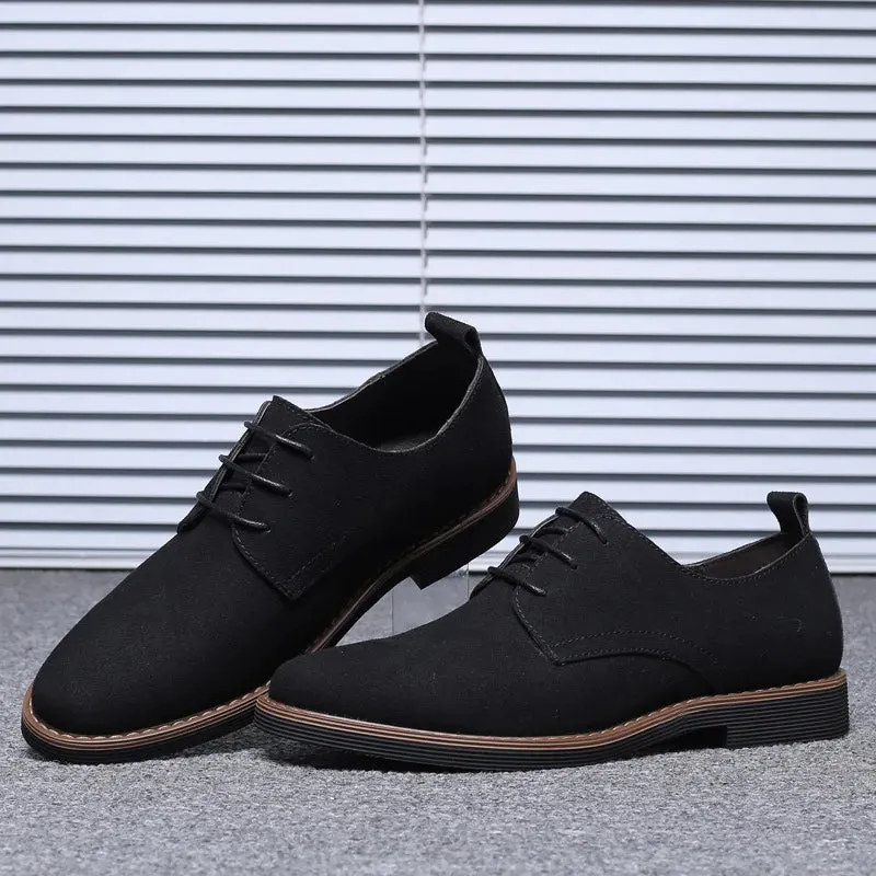 High Quality Suede Leather Men Shoes Oxford Casual Classic Sneakers