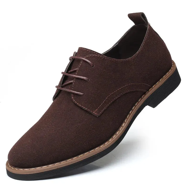 High Quality Suede Leather Men Shoes Oxford Casual Classic Sneakers