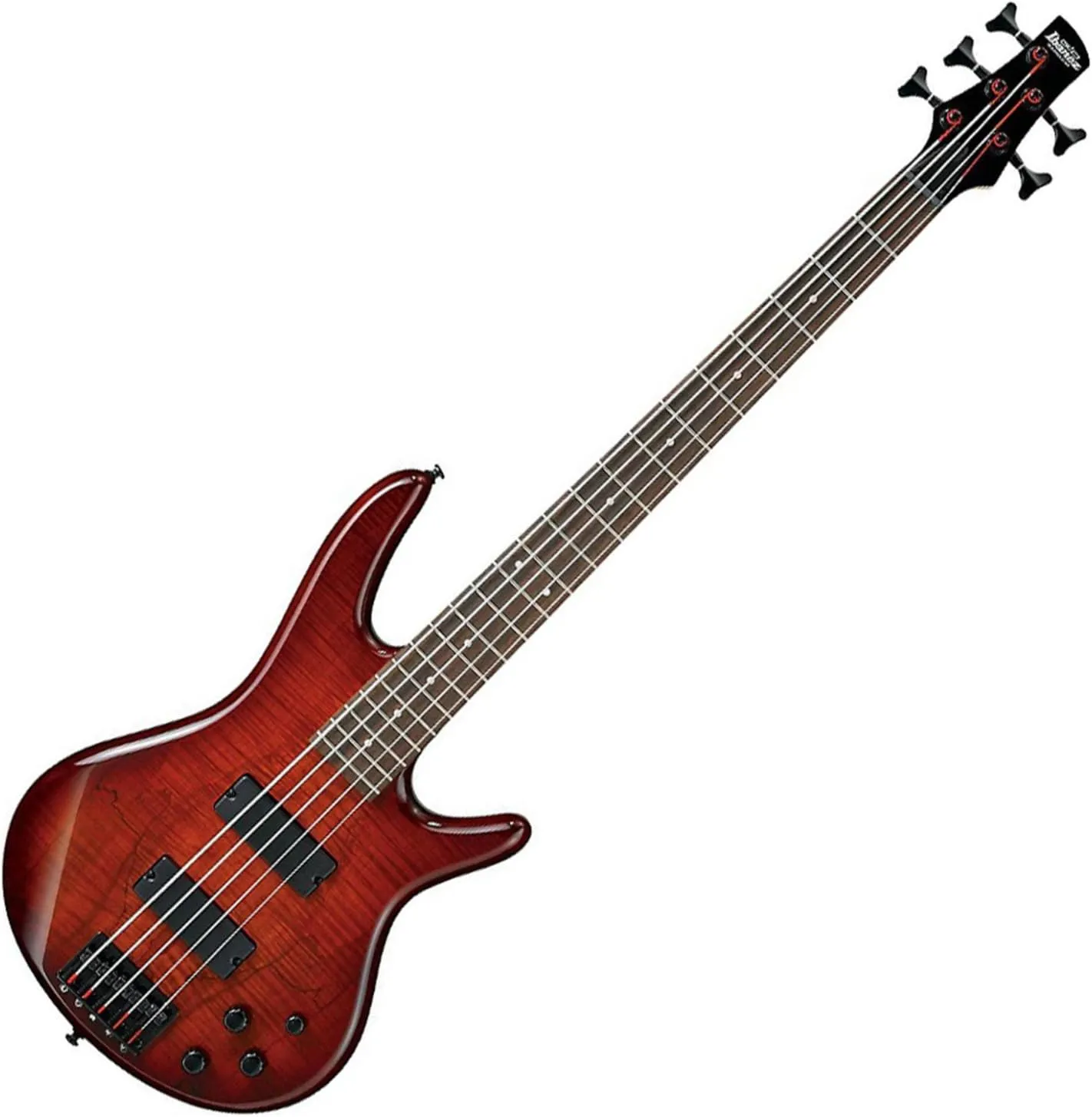 Ibanez GSR205SMCNB - Spalted Maple Top Charcoal Brown Burst