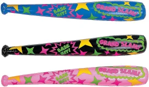 Inflatable Assorted Neon Super Bats,1 dozen(12 pieces)