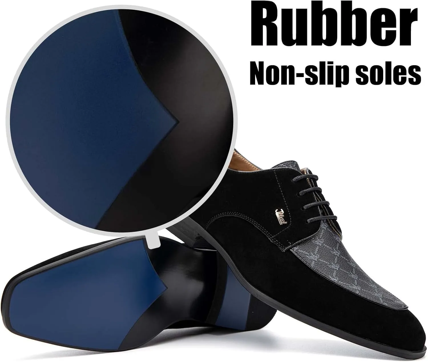 JITAI Mens Oxford Shoes Mens Casual Dress Shoes Lace Up Fashion Shoes