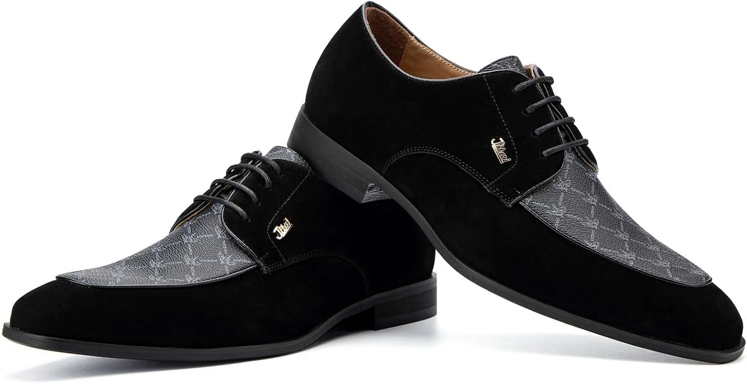 JITAI Mens Oxford Shoes Mens Casual Dress Shoes Lace Up Fashion Shoes