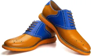 JITAI Men's Oxford Shoes,Dress Shoes Lace-up Wingtip Brogue Shoe Mens Lightweight Fashion Shoes.