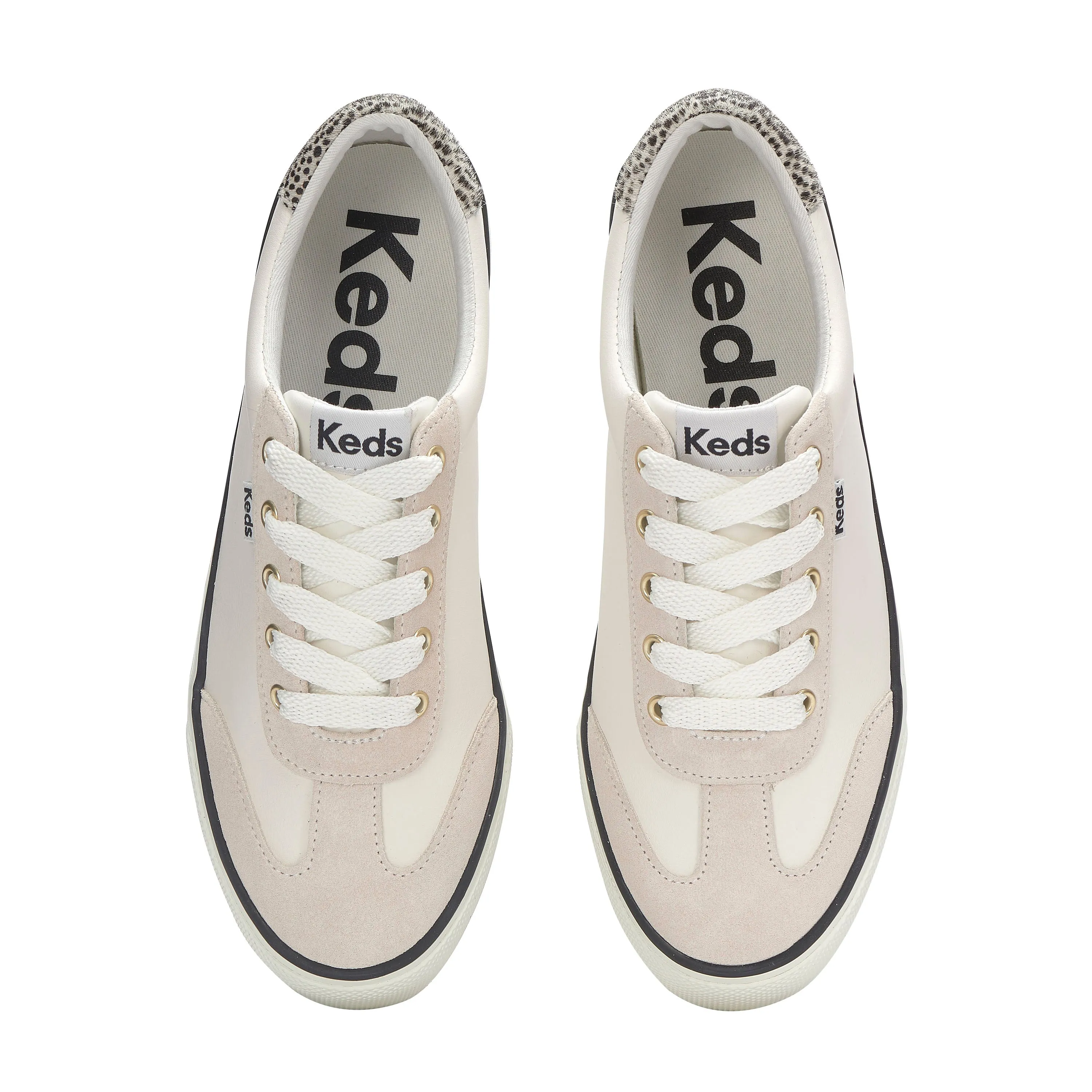 Jump Kick T-Toe Leather/Suede Snow White