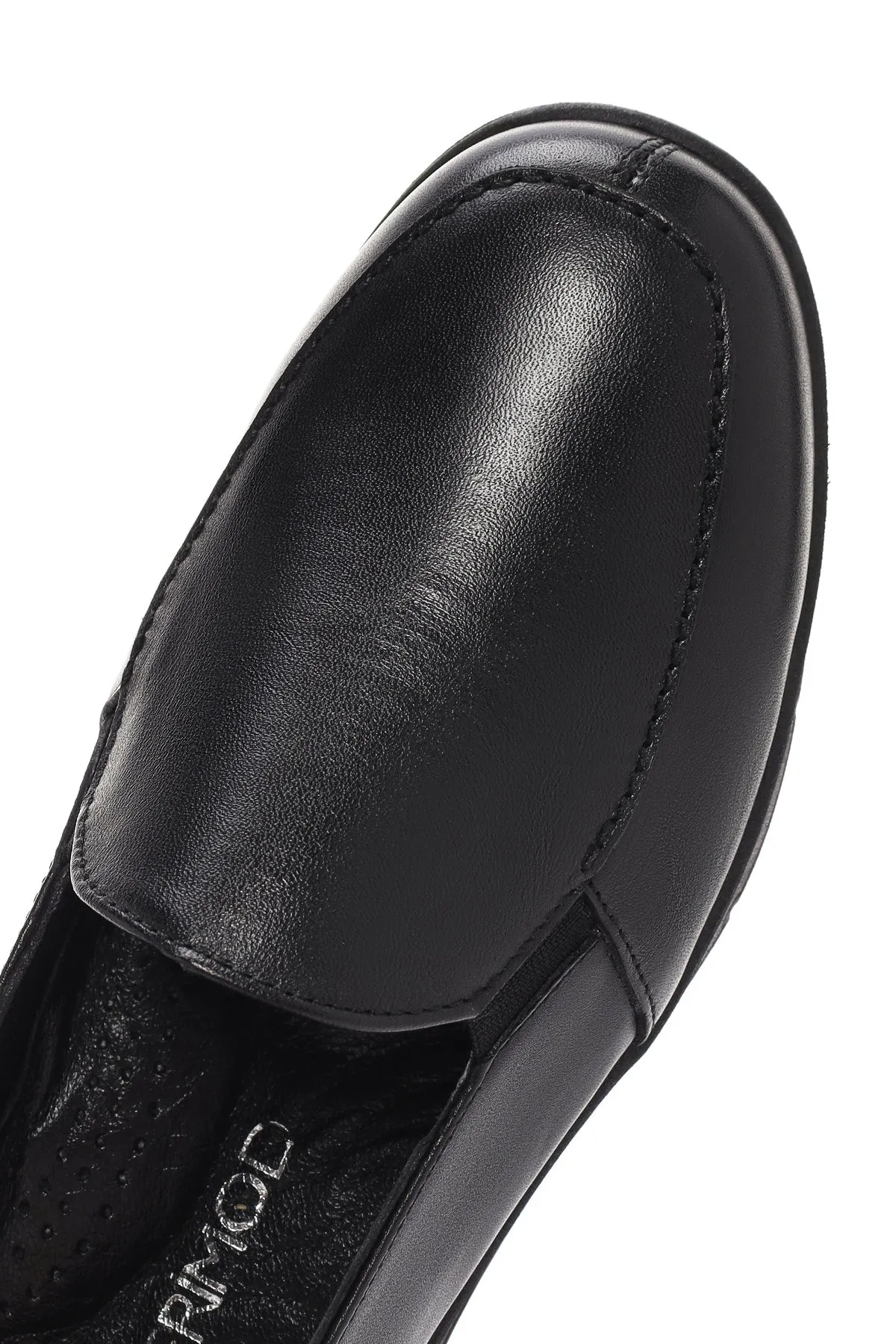 Kadın Siyah Deri Comfort Loafer