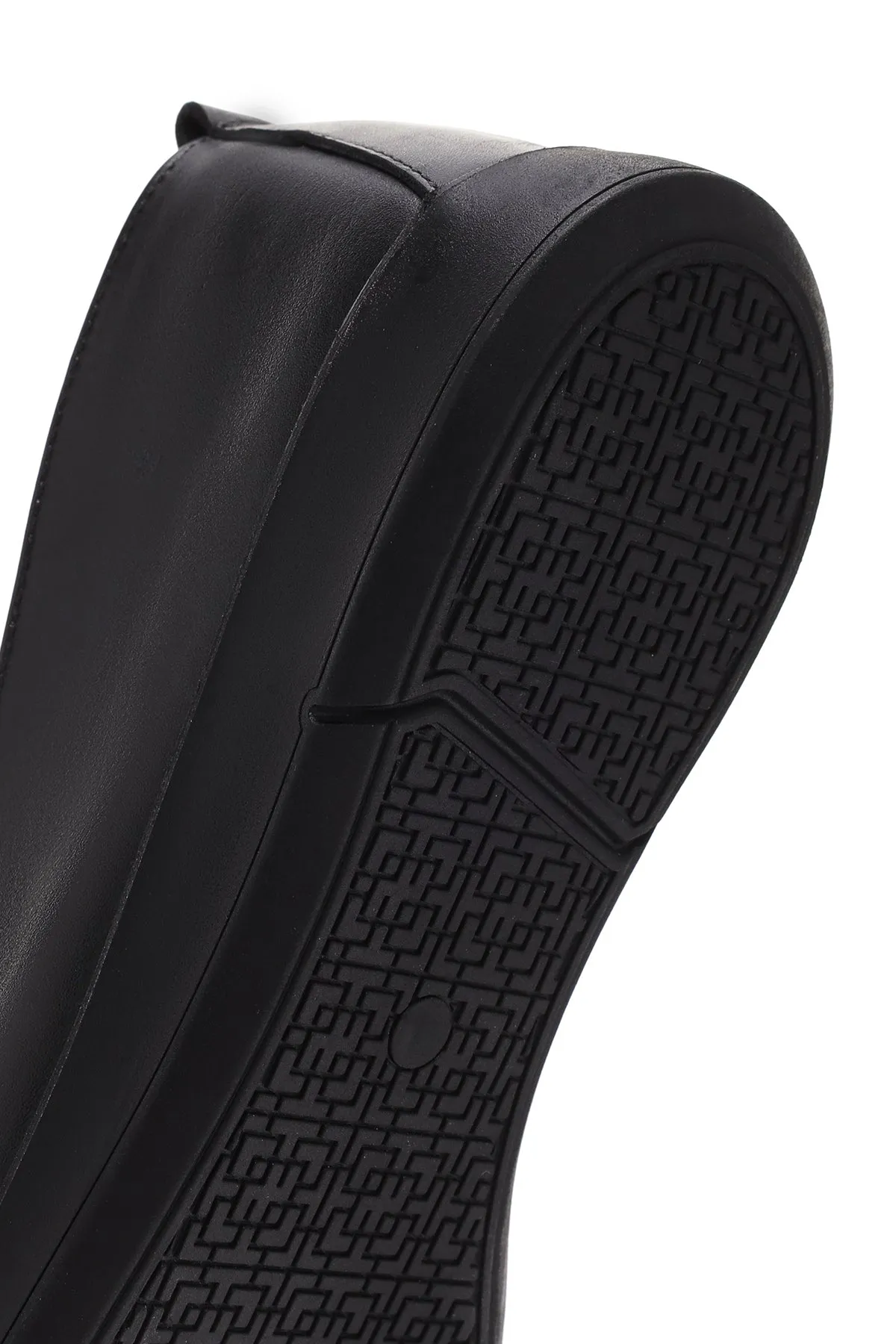 Kadın Siyah Deri Comfort Loafer