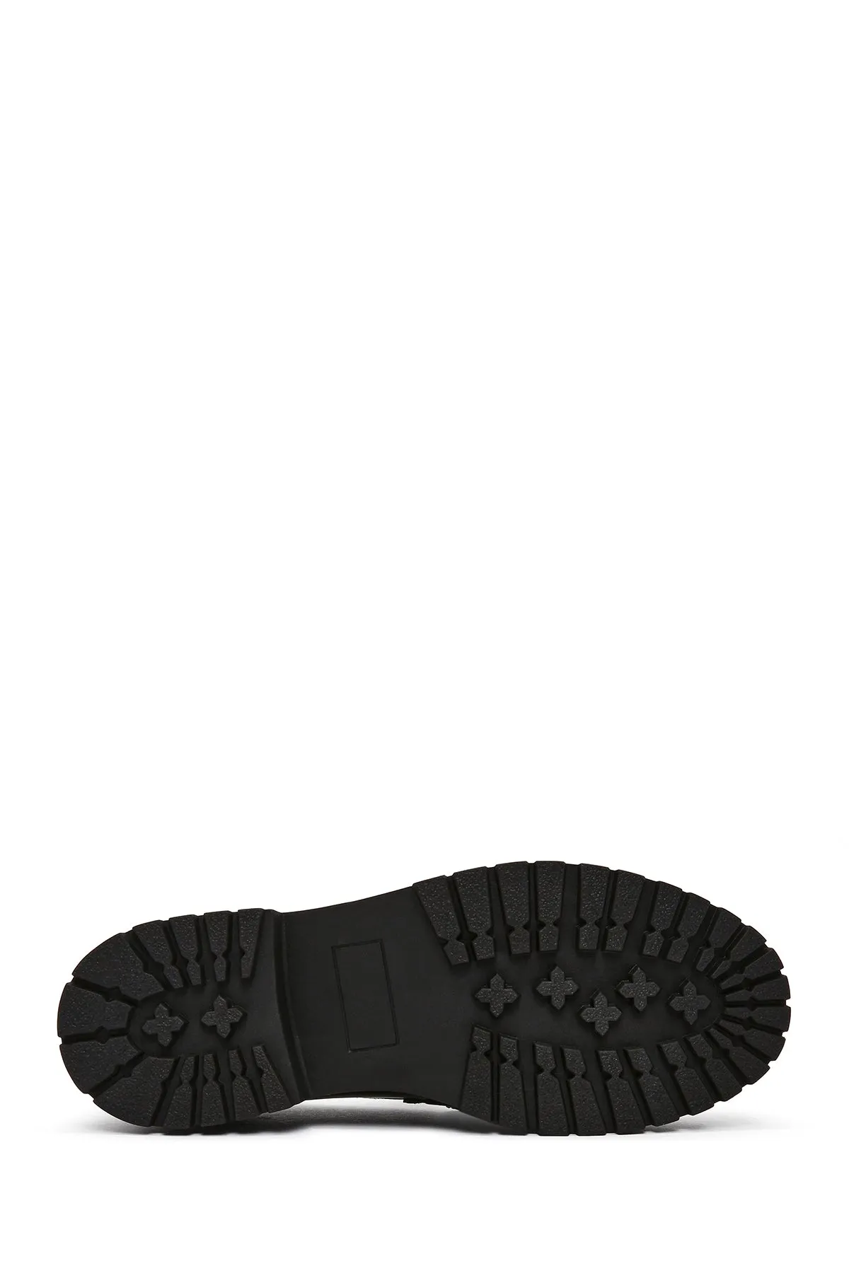 Kadın Siyah Toka Detaylı Kalın Tabanlı Deri Maskülen Loafer