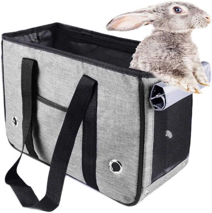 KAMEIOU Small Dog Cat Purse Carrier Soft-Sided Bag for Small Pets Pocket Mat Breathable Mesh Window Outdoor Travel Small Pet Puppy Cat Carrier Tote Bag for Small Dogs Rabbits Cats Carrier Shoulder Bag