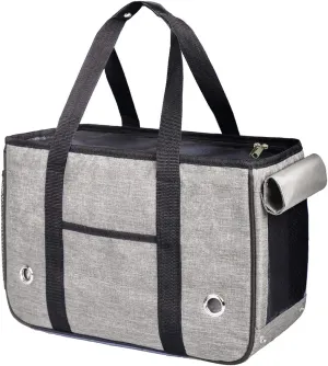 KAMEIOU Small Dog Cat Purse Carrier Soft-Sided Bag for Small Pets Pocket Mat Breathable Mesh Window Outdoor Travel Small Pet Puppy Cat Carrier Tote Bag for Small Dogs Rabbits Cats Carrier Shoulder Bag