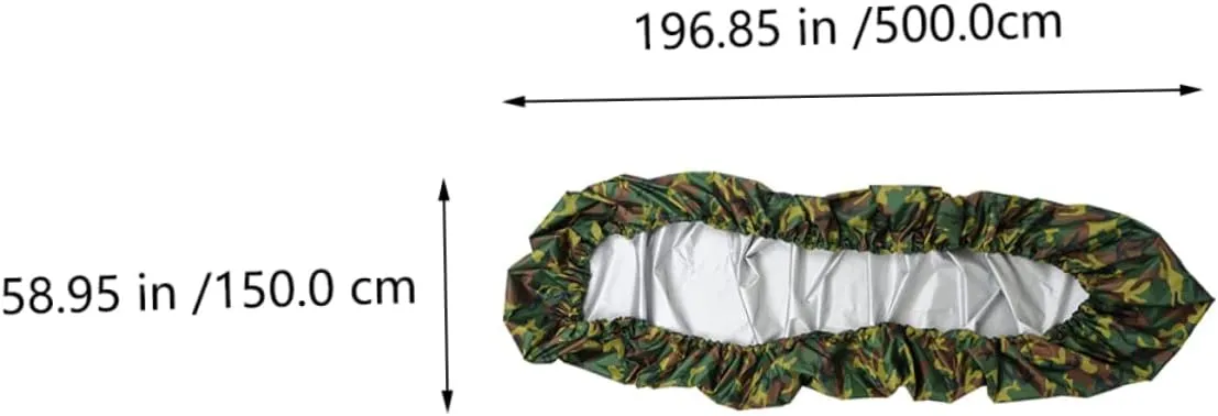 Kayak Storage Cover with UV Protection Durable Sunblock Canoe Protector for Kayaks Lightweight Design for for Beach Backyard Use
