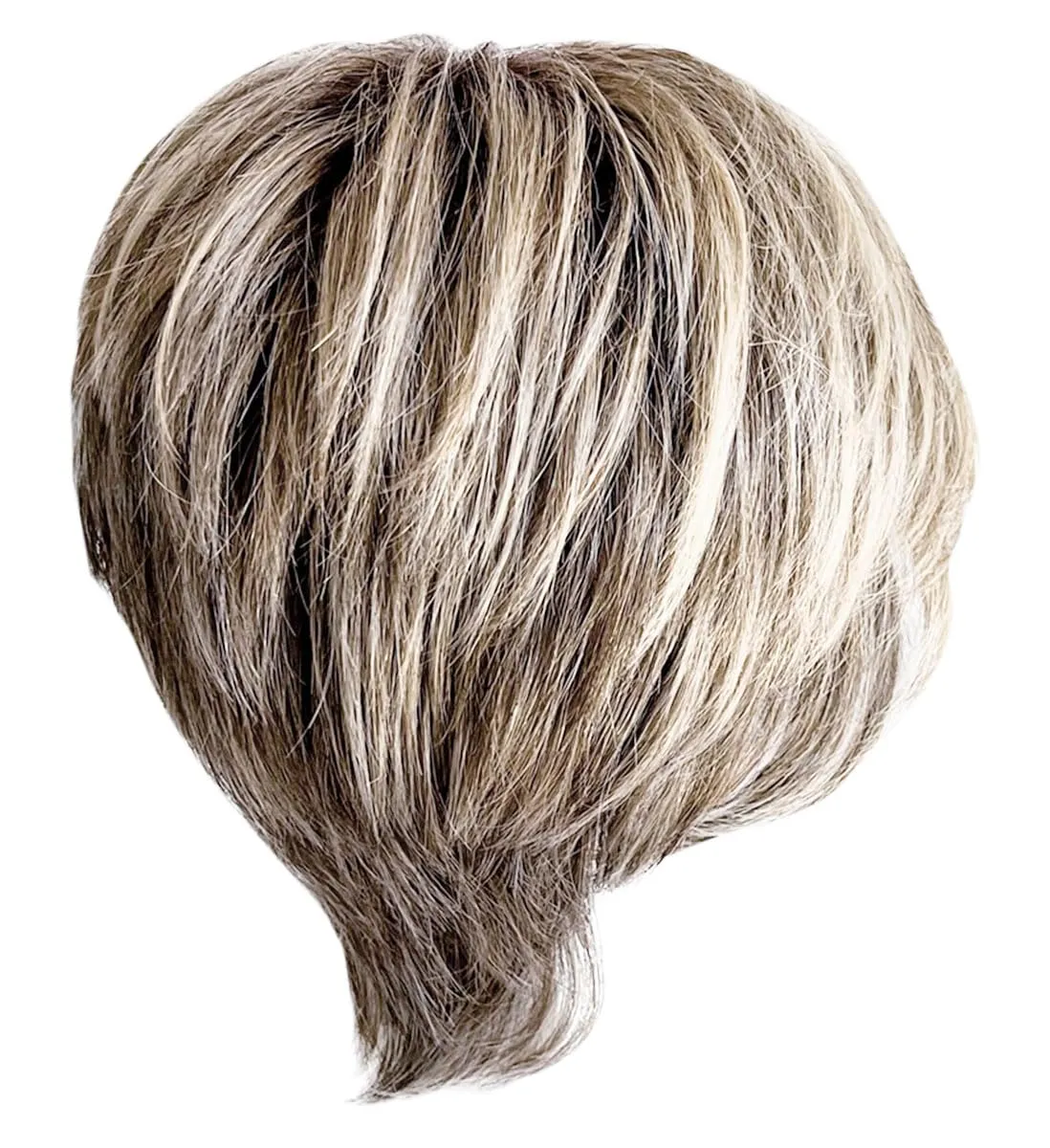 Keep It Classy Chic Layered Short Cut Wig by Hairuwear, Average Cap - GF119 Silver And Smoke