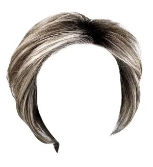 Keep It Classy Chic Layered Short Cut Wig by Hairuwear, Average Cap - GF119 Silver And Smoke