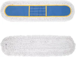 KeFanta 36" Commercial Dust Mop Replacement Heads, Reusable Industrial Dust Mop Pads, Washable Cotton Dust Mop Refill for Floor Cleaning & Janitorial Supplies, 2 Pack