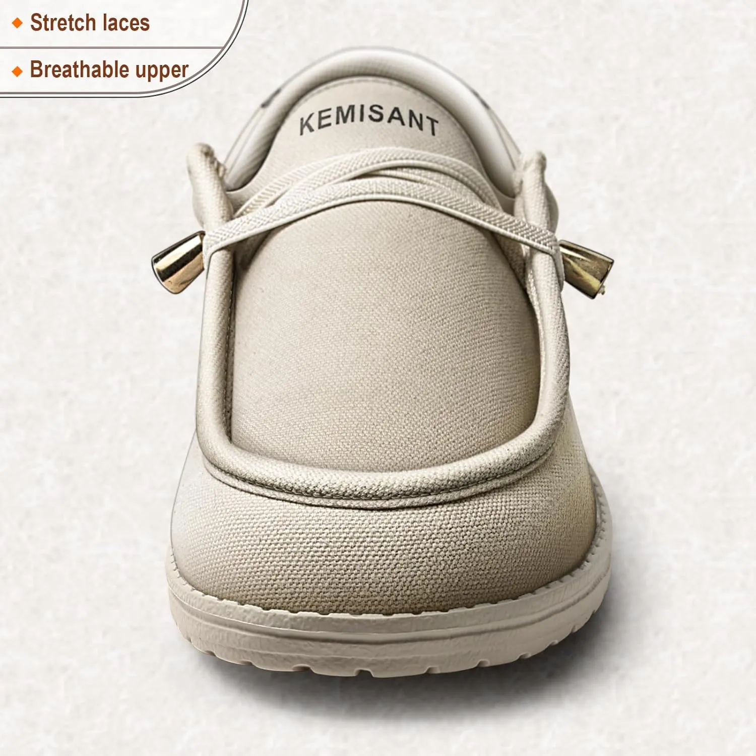 KEMISANT Men Slip On Shoes, Boat Shoes Sneaker Shoes Walking Shoes for Men Women Stretch Fit Lightweight