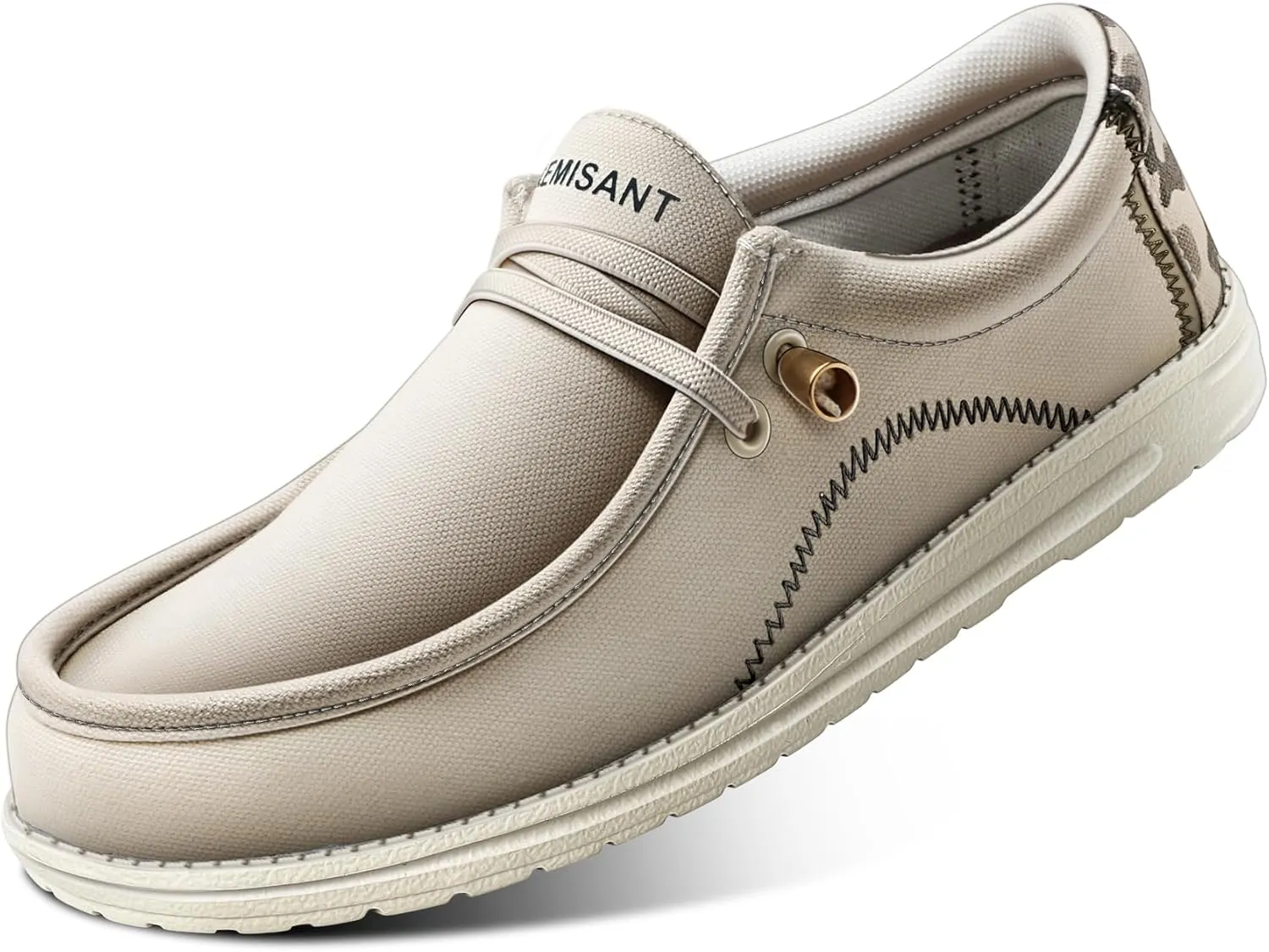 KEMISANT Men Slip On Shoes, Boat Shoes Sneaker Shoes Walking Shoes for Men Women Stretch Fit Lightweight