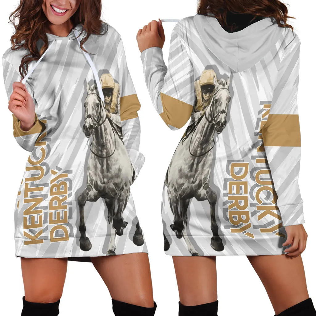 Kentucky Derby Hoodie Dress Horse Racing LT7
