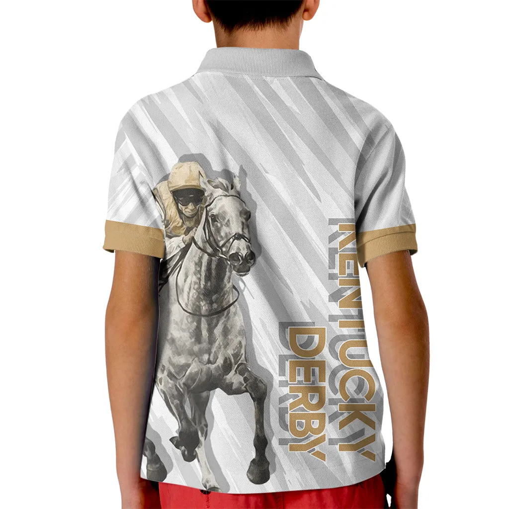 Kentucky Derby Kid Polo Shirt Horse Racing LT7