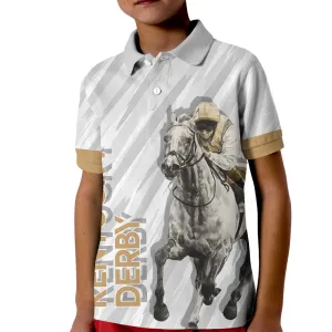Kentucky Derby Kid Polo Shirt Horse Racing LT7