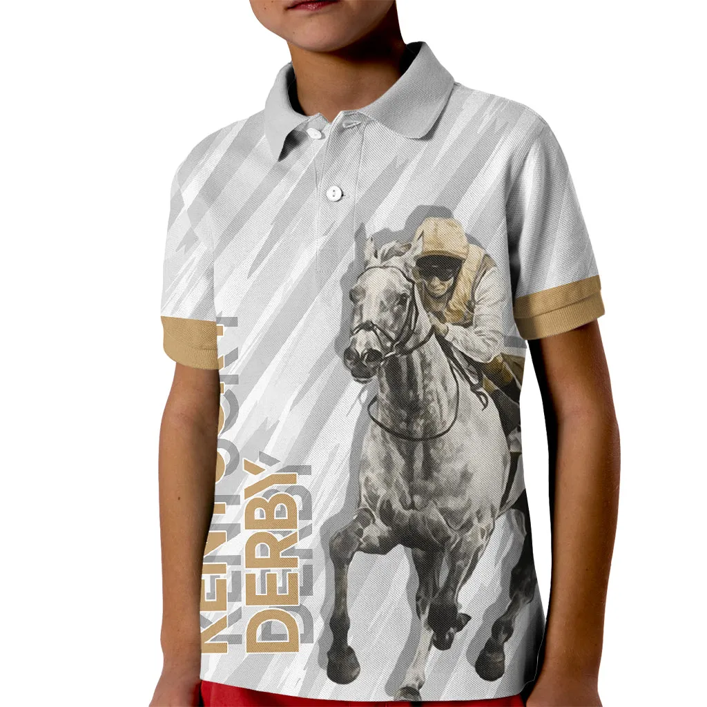 Kentucky Derby Kid Polo Shirt Horse Racing LT7